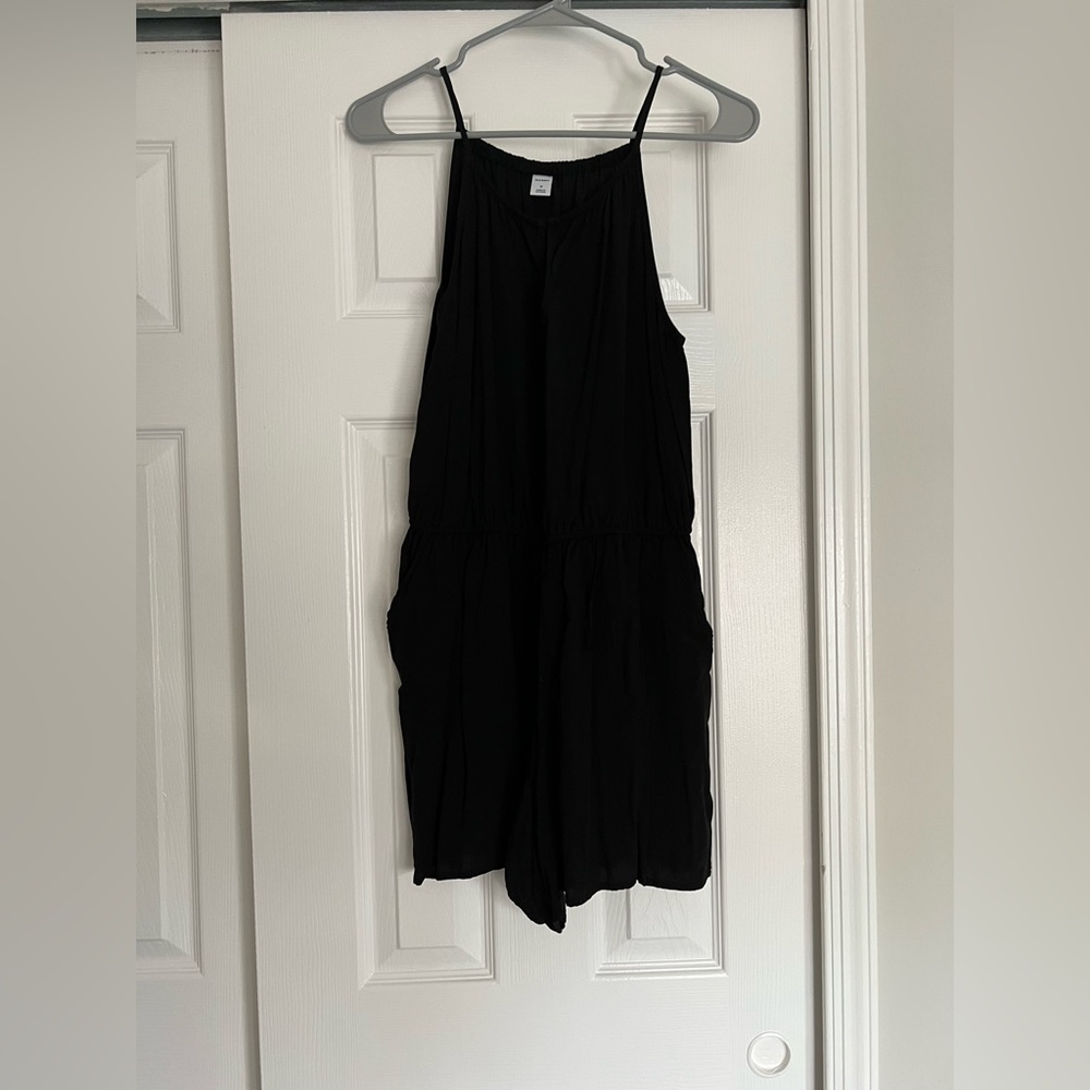 Old Navy Black Romper with Pockets